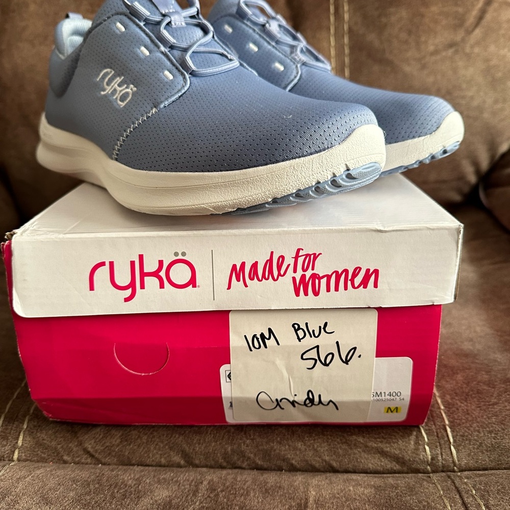 Ryka Women's Blue Athletic Sneakers - Size 10 M but runs big